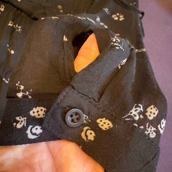 Bella Dahl Black and White Floral Blouse - Picture 8 of 8